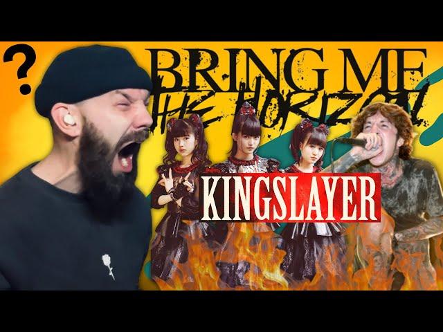 RAP FANS FIRST TIME HEARING BABYMETAL! Bring Me The Horizon - 'Kingslayer' | REACTION