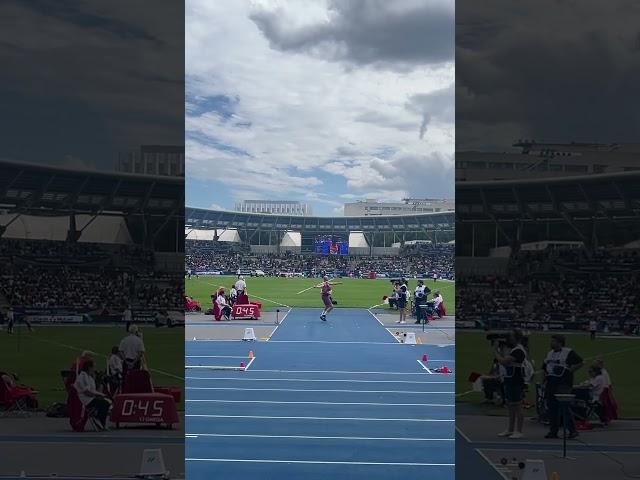 Julian Weber wins Javelin Throw at the Paris Diamond League 2024! #olympics #javelin #athletics