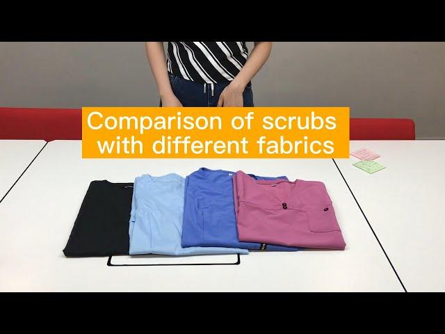 Comparison of scrubs with different fabric #wearligo #scrubs