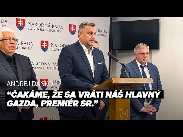 „Vyprosím si tvrdenie, že my blokujeme nejaký zákon.” Danko ostro na Erika Tomáša