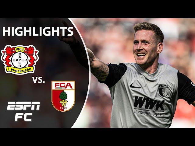 Augsburg snatches first win of season over Bayer Leverkusen | Bundesliga Highlights | ESPN FC