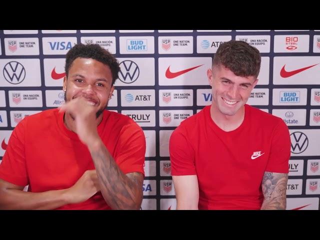 USMNT forward Christian Pulisic & midfielder Weston McKennie postgame; USA beat Grenada