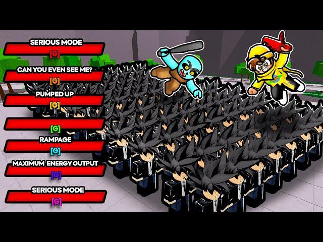 EVERY ULTIMATE MODE vs 100 WEAKEST DUMMYS In ROBLOX The Strongest Battlegrounds