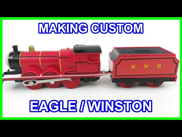 Making Custom James as Eagle Winston the red engine Trackmaster Thomas and friends