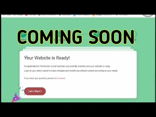 COMING SOON (MAKE YOUR OWN E SOCIAL WEBSITE WITH WOWONDER) Hunzii Tech #Shorts