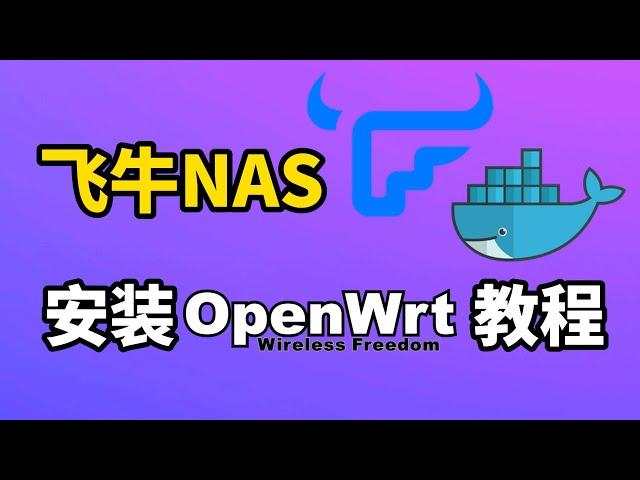 既是NAS又是软路由! 飞牛NAS安装OpenWrt/iStoreOS系统详细教程 ! Docker安装OpenWrt(CC字幕)