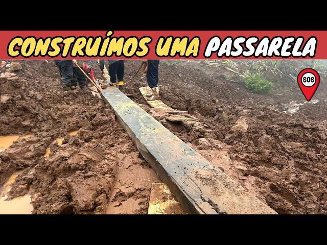 CONSTRUIMOS uma PASSARELA para Comunidade Isolada ( São Franscisco de Paula )