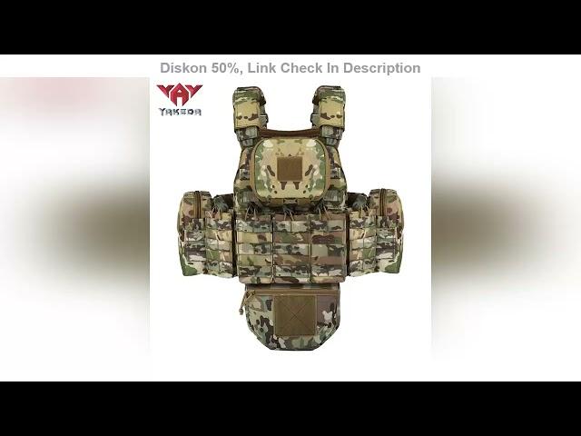 YAKEDA Plate Carrier Tactical Vest Outdoor Hunting Protective Shoulder Adjustable Vest Airsoft