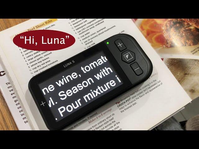 Luna S Electronic Video Magnifier - Voice Control