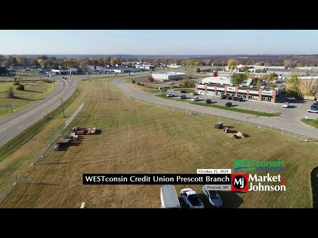 WESTconsin Credit Union Prescott Branch Aerial 10.25.24