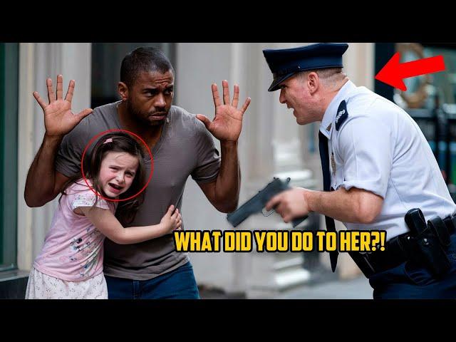 A RACIST officer ATTACKED a BLACK man for KIDNAPPING a WHITE GIRL, but her words REVEALED the TRUTH!