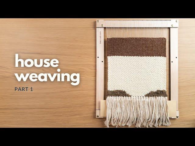 Whimsical house WOVEN wall hanging (Part 1)