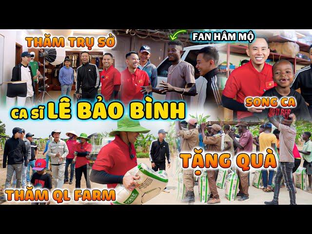 Quanglinhvlogs || Ca Sĩ Lê Bảo Bình Đến Thăm Trụ Sở TCP,Quang Linh Farm- Tặng Quà Cho Bà Con Dân Bản