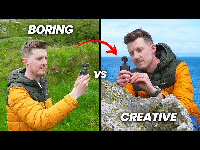 BORING VS CREATIVE B-Roll Videos with DJI POCKET 3 | 10 Easy Hacks