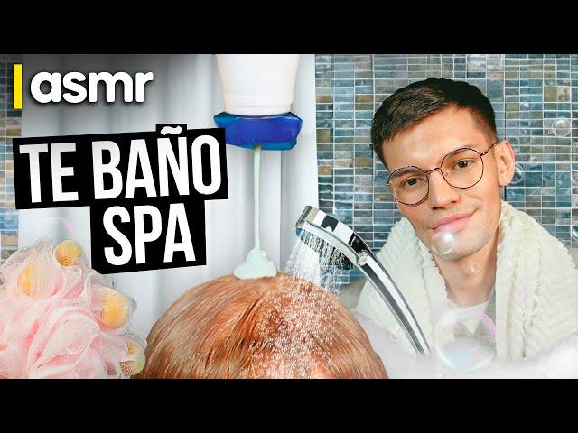 ASMR español atención personal para dormir te baño