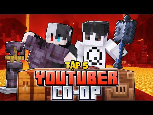 Minecraft YTB Co-op Tập 5: Cá Thể Bạch Tạng Cùng Bộ Giáp Netherite Và Cây Chùy Của Anh Ấy!!