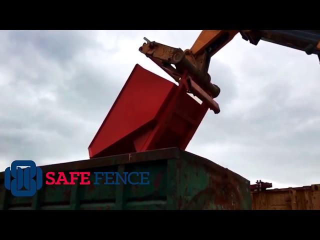 Auto Tele Tipping Skip | Safe Fence Ltd