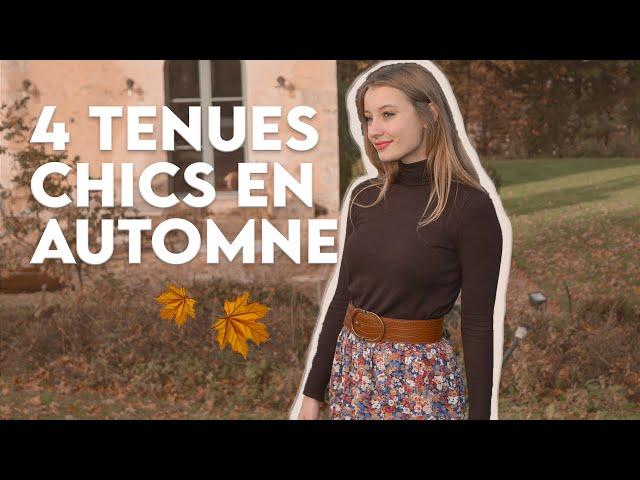 Idées looks élégants pour l’automne  | 4 tenues chics et féminines