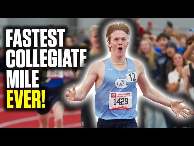 WORLD NO. 3 ALL-TIME INDOOR MILE - ETHAN STRAND | BU Terrier Classic 2025