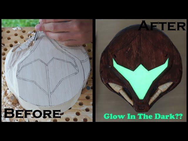 Hand Carving the Samus Helmet from Metroid Dread