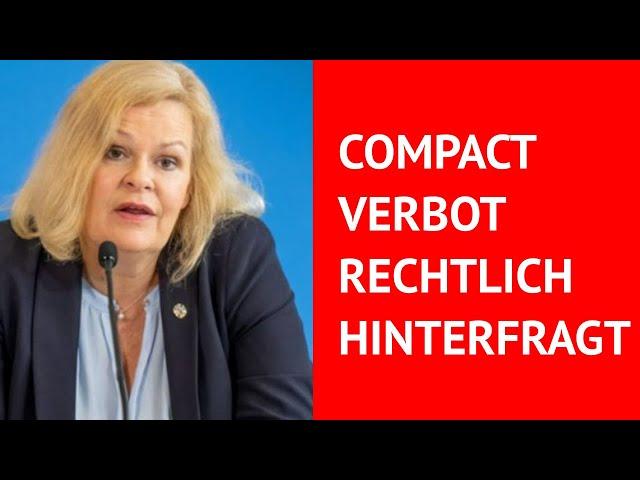 Compact Verbot rechtlich hinterfragt