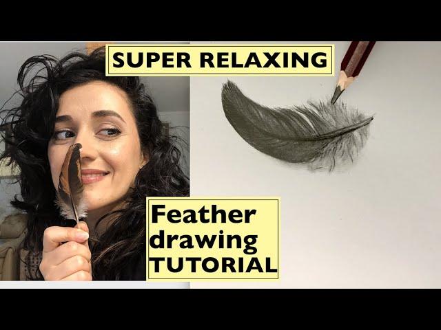 Unintentional ASMR drawing feathers