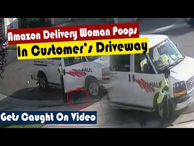 Amazon Delivery Woman Poops In Customer’s Driveway Gets Caught On Video