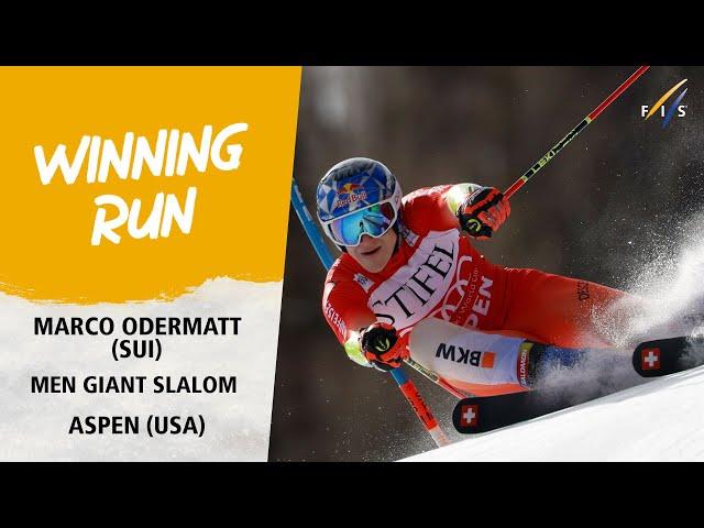 Marco Odermatt comes from behind to win his 12th straight GS race | Audi FIS Alpine World Cup 23-24