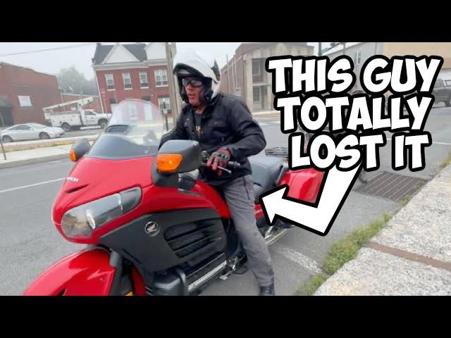 He Totally Lost It During Cross Country Motorcycle Road Trip