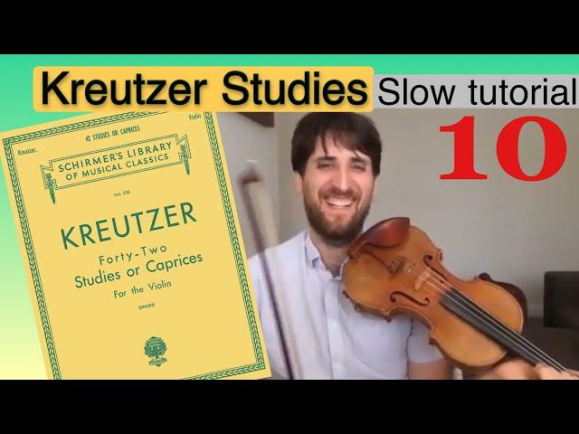 Kreutzer Studies n. 10 - Violin easy tutorial