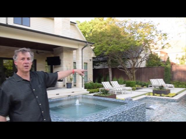 Modern Hillside Pool Tour in Dallas, TX by Mike Farley