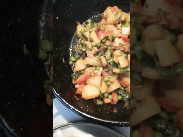 Lettuce with potato  simple recipe