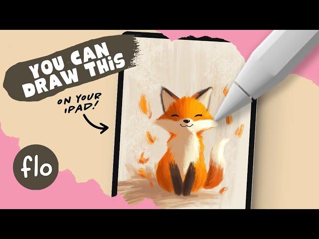 Anyone Can Draw This Cute Fox - Tutorial for PROCREATE