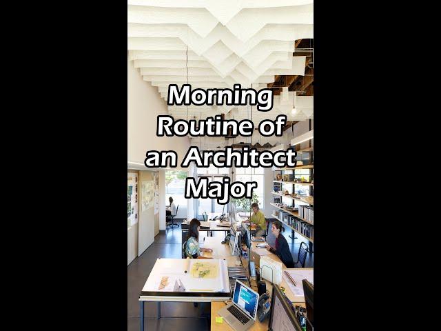 Day in the life of an Architect (Morning Routine) #shorts