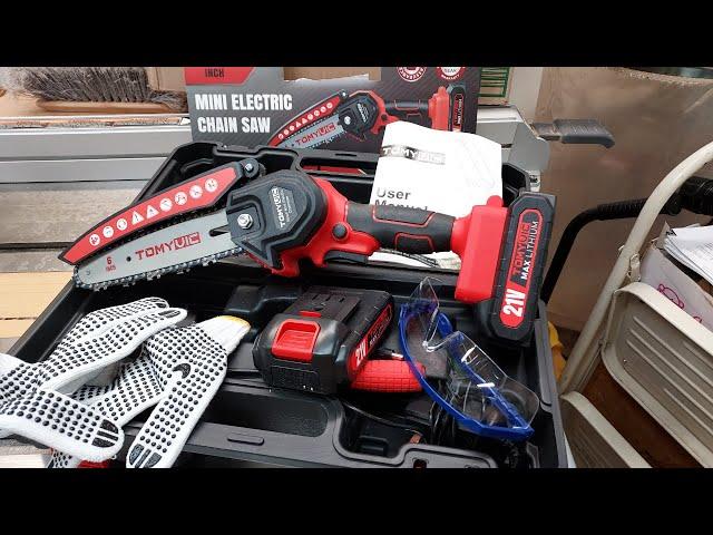 Unboxing and Review - Tomyvic 6-Inch Mini Chainsaw