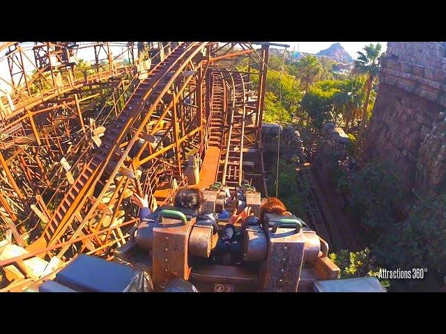 [HD] Raging Spirits Coaster - Ancient Ruins Themed Roller Coaster - Tokyo DisneySea