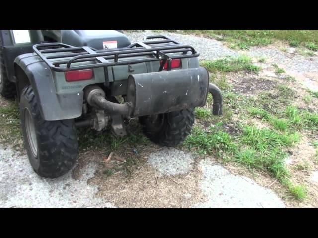 Homemade silent ATV exhaust