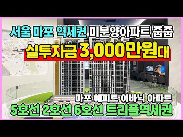 마포 에피트 어바닉 3,000만원대로 서울 초역세권 아파트 내집마련 에어컨,중문,가전,발코니확장 무상