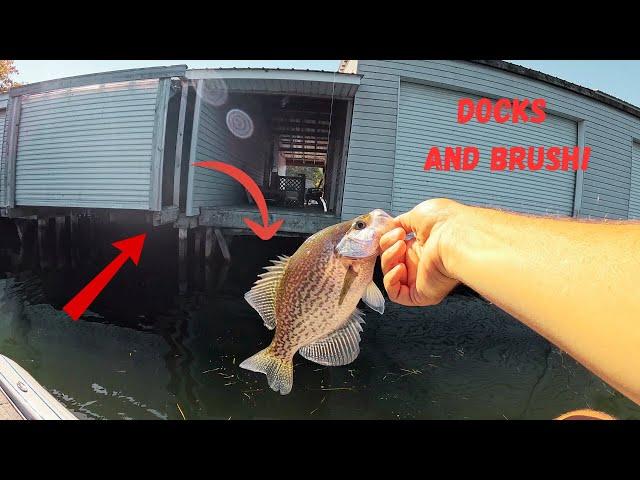 Fishing Docks And Brush For FALL CRAPPIE!