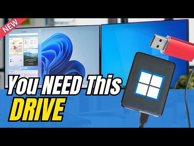 RUN Windows from a USB Drive | Install Windows 10/11 on a USB/HDD/SSD (2024)