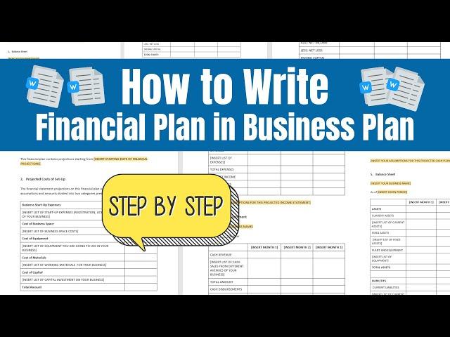 How to Write Financial plan for Business Plan Step by Step