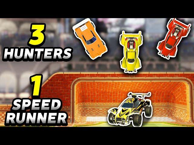 Rocket League Speedrunner VS 3 Hunters