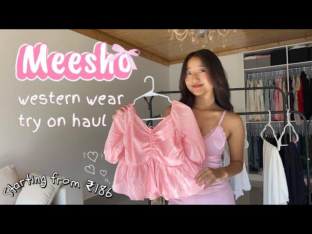 Meesho affordable western wear try on haul | jeans, dresses and tops|