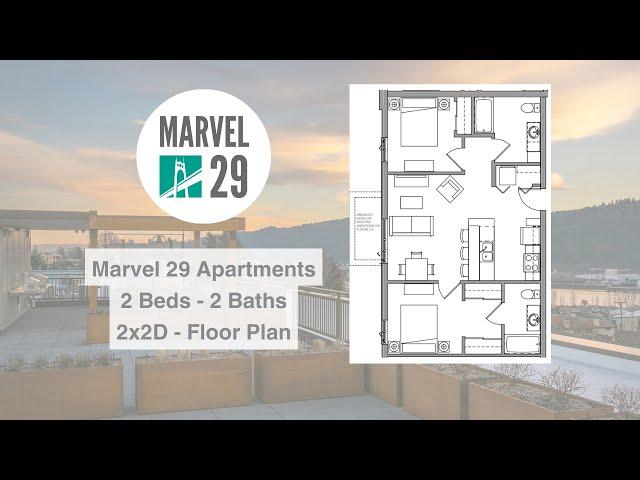 2*2D Floor Plan Virtual Tour - Marvel 29 Apartments