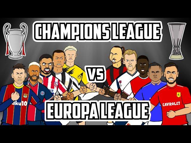 Champions League vs Europa League Feat Ronaldo Neymar Bruno Zlatan Messi (Frontmen Season 2.9)