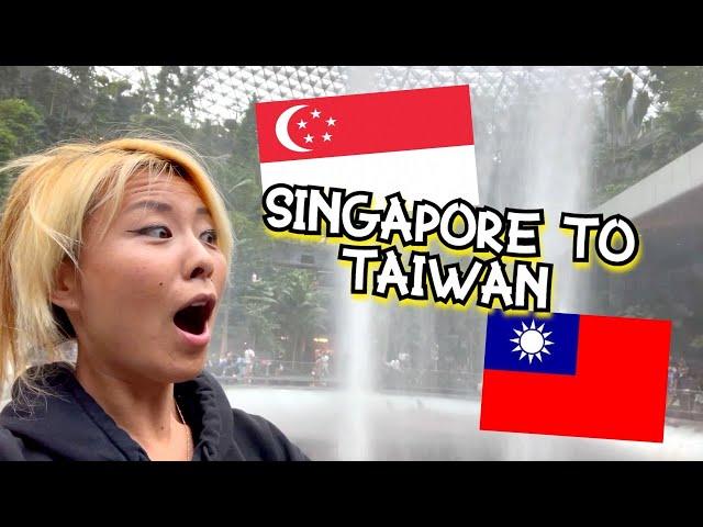 FROM JEWEL SINGAPORE AIRPORT TRAVELING TO TAIWAN Vlog #RainaisCrazy