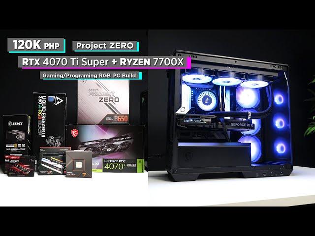 Build VLOG: ₱120K RTX 4070 Ti Super + Ryzen 7 7700X RGB Gaming/Programing PC [Ph]