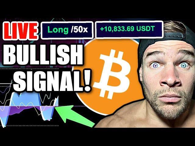 LIVE CRYPTO TRADING - Bitcoin Bouncing From KEY SUPPORT! Bullish SIGNAL Printing NOW!