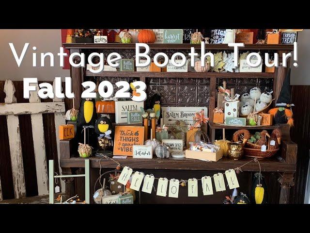 Vintage Booth Tour! All set for Fall and Halloween!