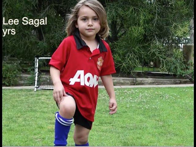 5 year old soccer player: Brighton Lee Sagal | Toca Football | OVER THE SHOULDER VOLLEYING